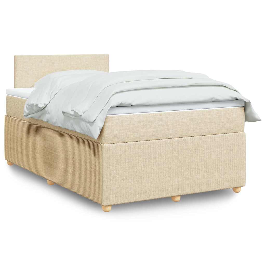 Boxspringbett Mit Matratze Stoff Creme