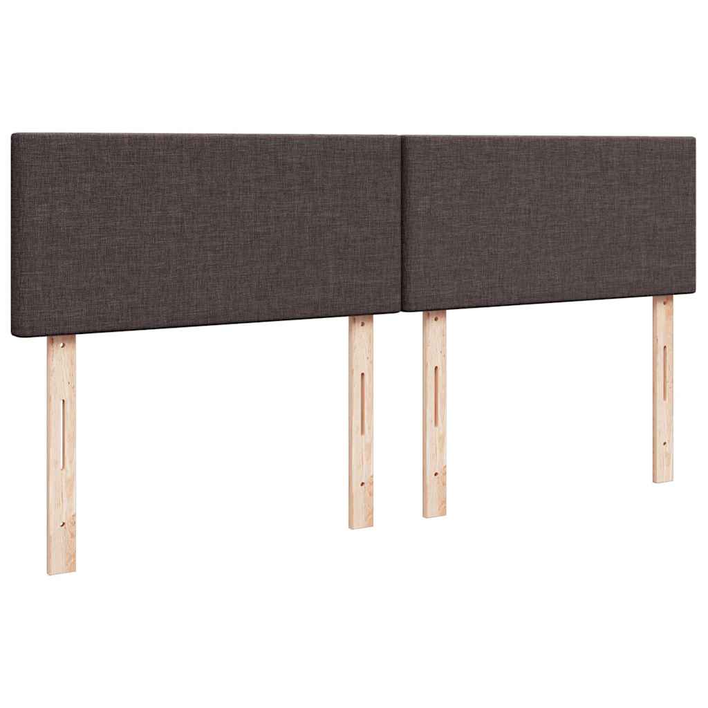 Boxspringbett Mit Matratze Stoff Dunkelbraun