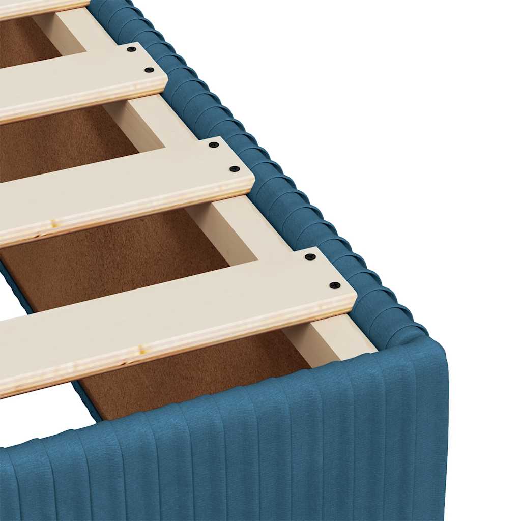 Boxspringbett Mit Matratze Samt Blau