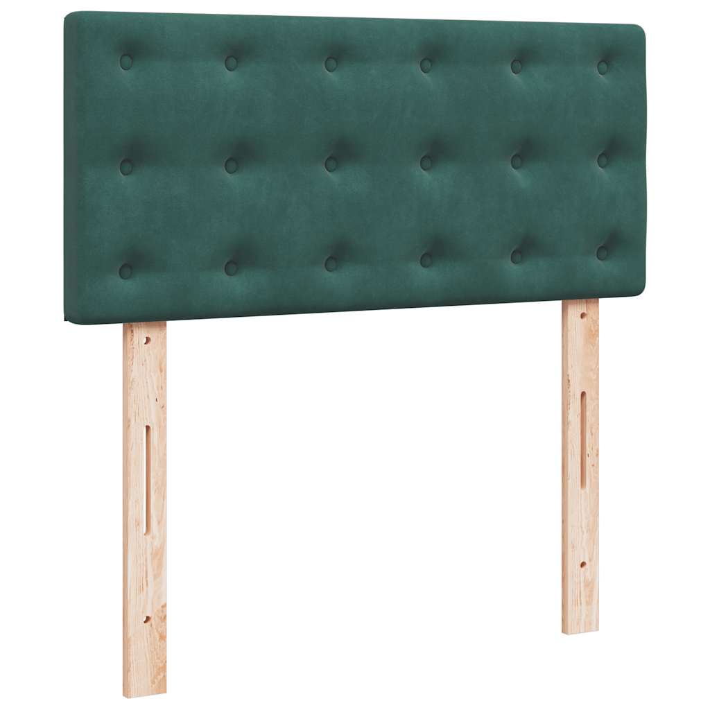 Boxspringbett Mit Matratze Samt Dunkelgrün