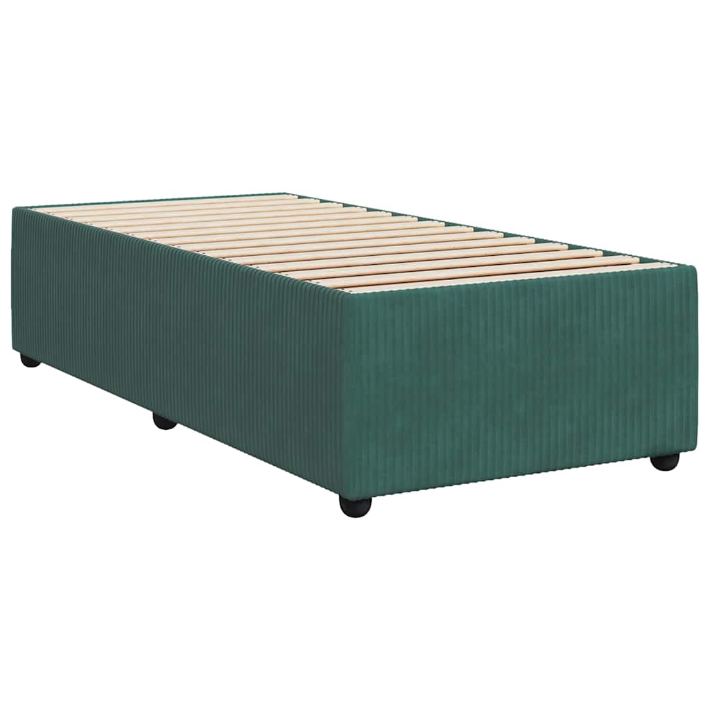 Boxspringbett Mit Matratze Samt Dunkelgrün