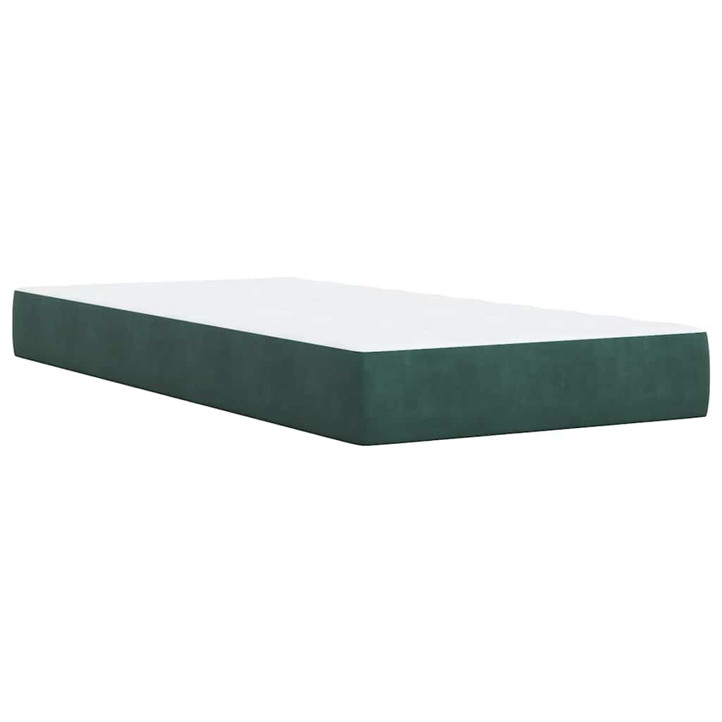 Boxspringbett Mit Matratze Samt Dunkelgrün