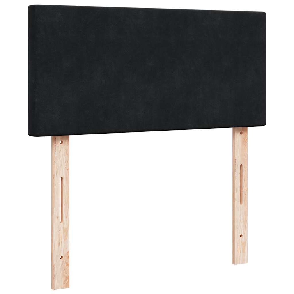 Boxspringbett Mit Matratze Samt Schwarz