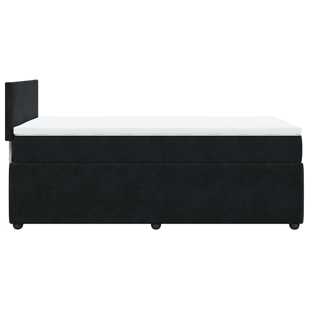 Boxspringbett Mit Matratze Samt Schwarz