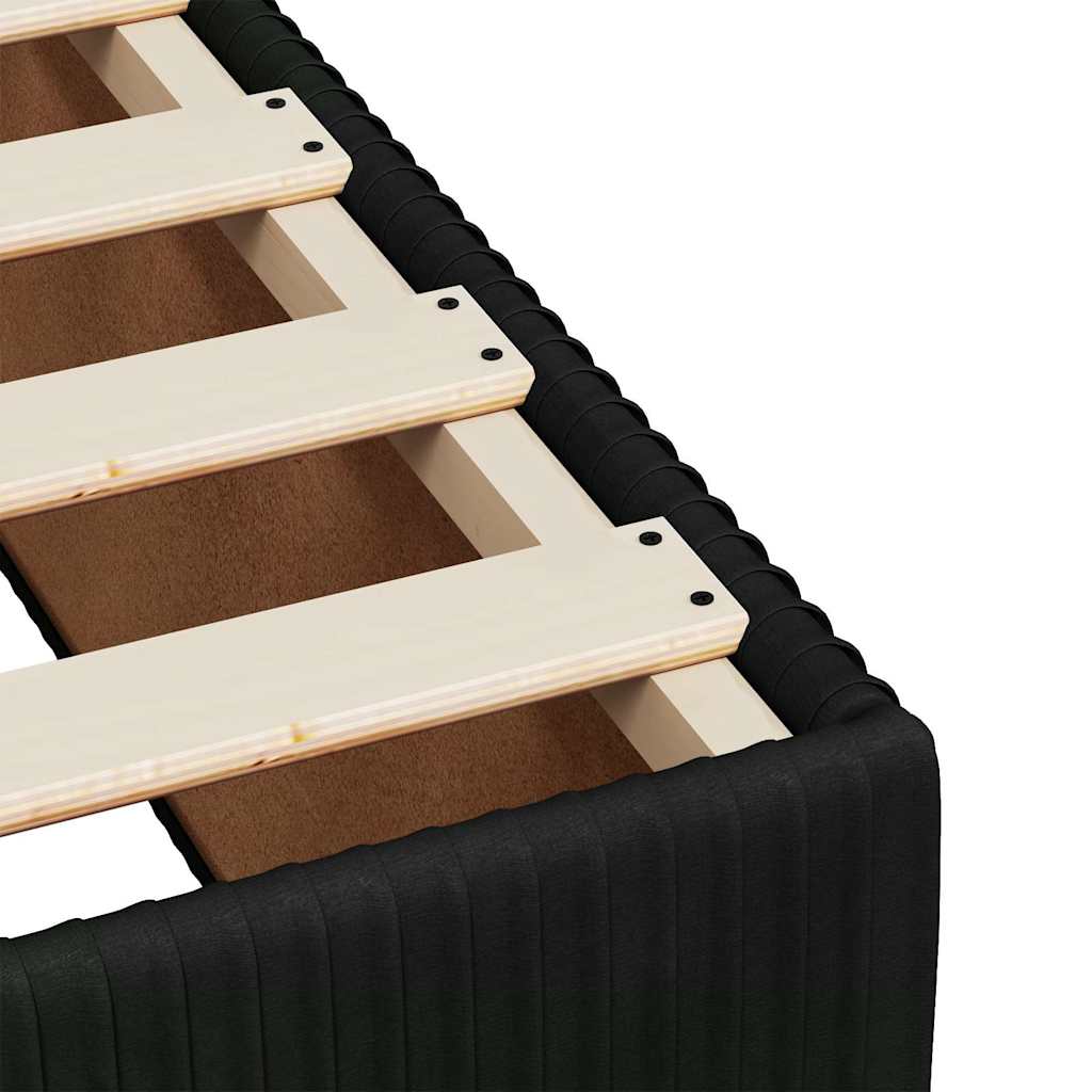 Boxspringbett Mit Matratze Samt Schwarz