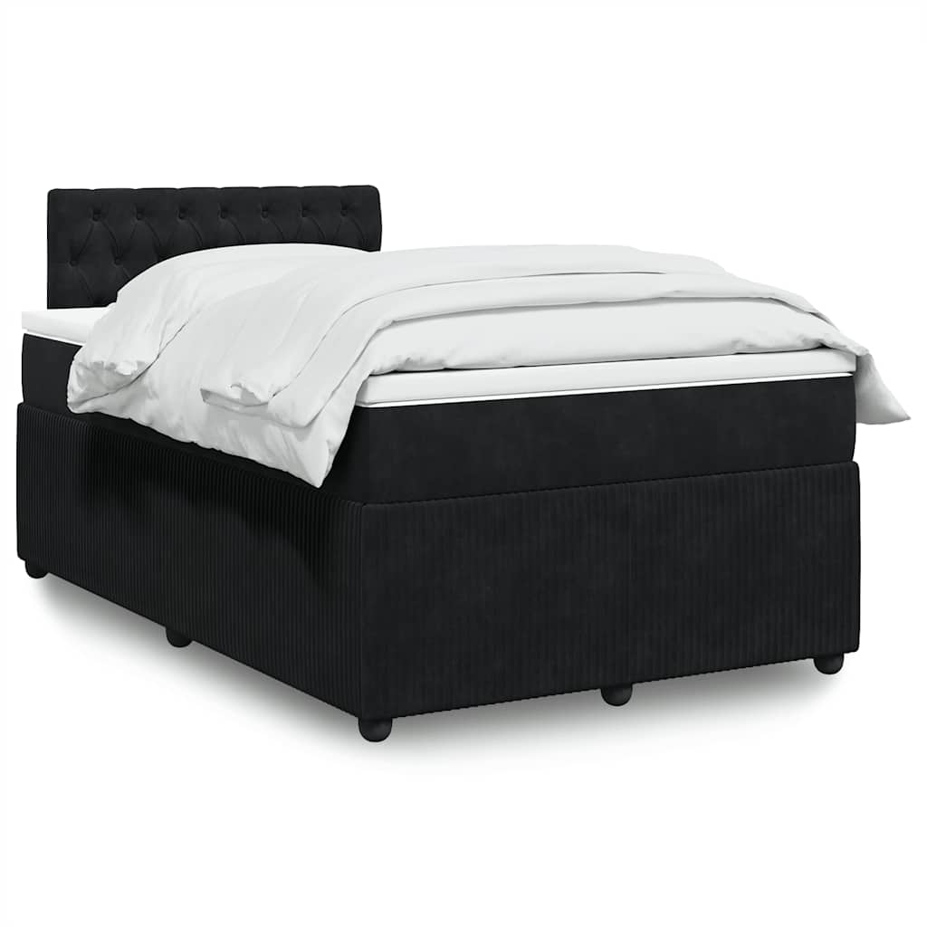 Boxspringbett Mit Matratze Samt Schwarz