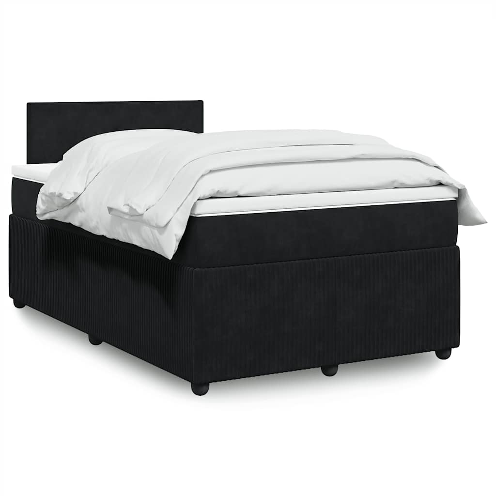 Boxspringbett Mit Matratze Samt Schwarz