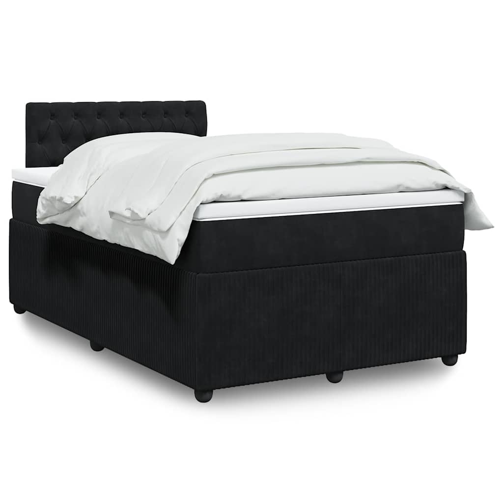 Boxspringbett Mit Matratze Samt Schwarz