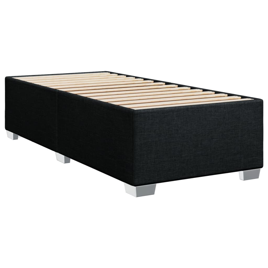 Boxspringbett Mit Matratze Stoff Schwarz