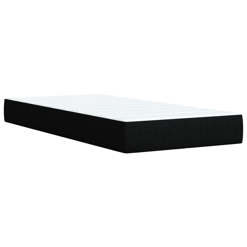 Boxspringbett Mit Matratze Stoff Schwarz
