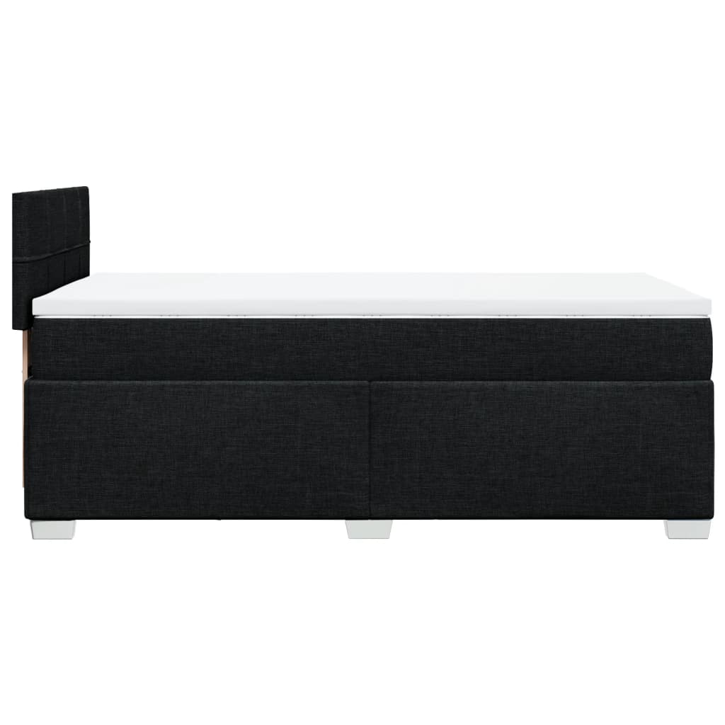 Boxspringbett Mit Matratze Stoff Schwarz