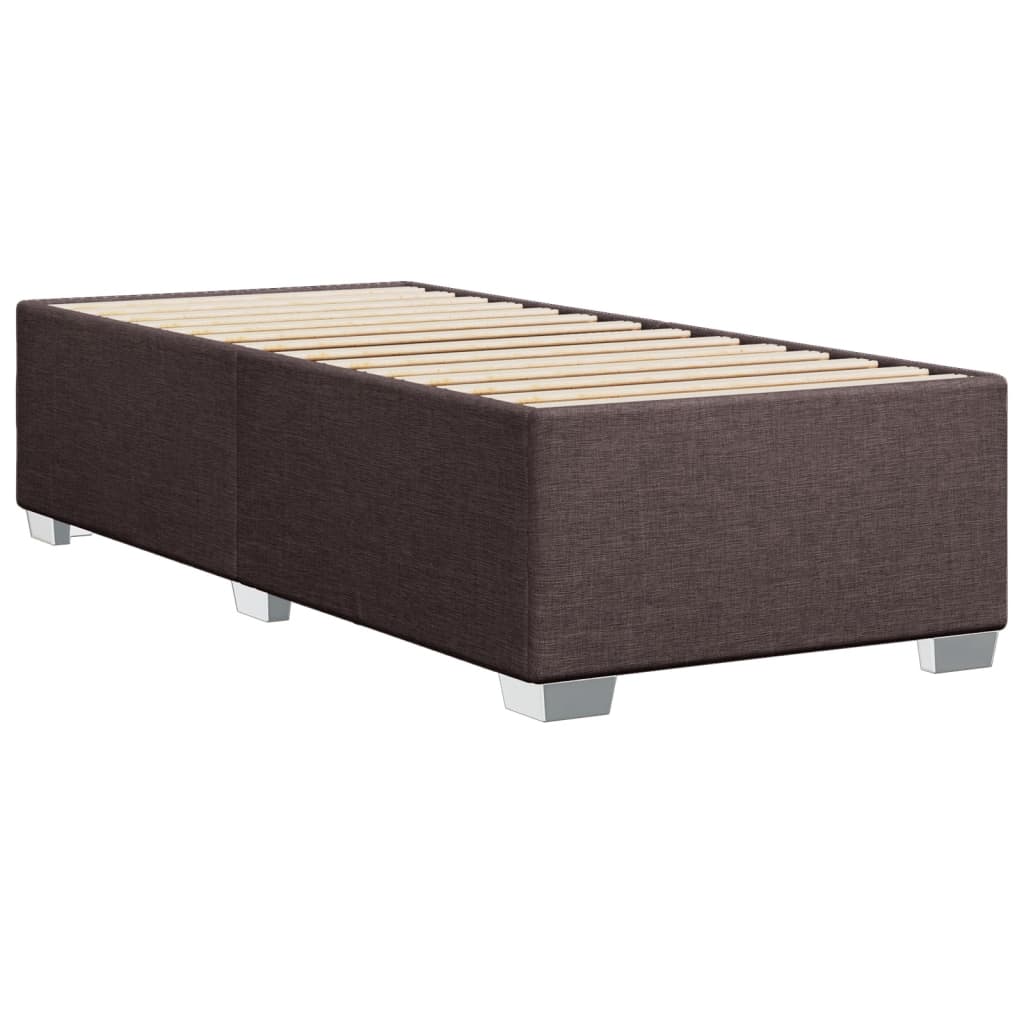 Boxspringbett Mit Matratze Stoff Dunkelbraun