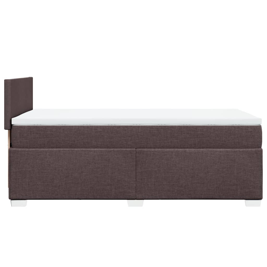 Boxspringbett Mit Matratze Stoff Dunkelbraun