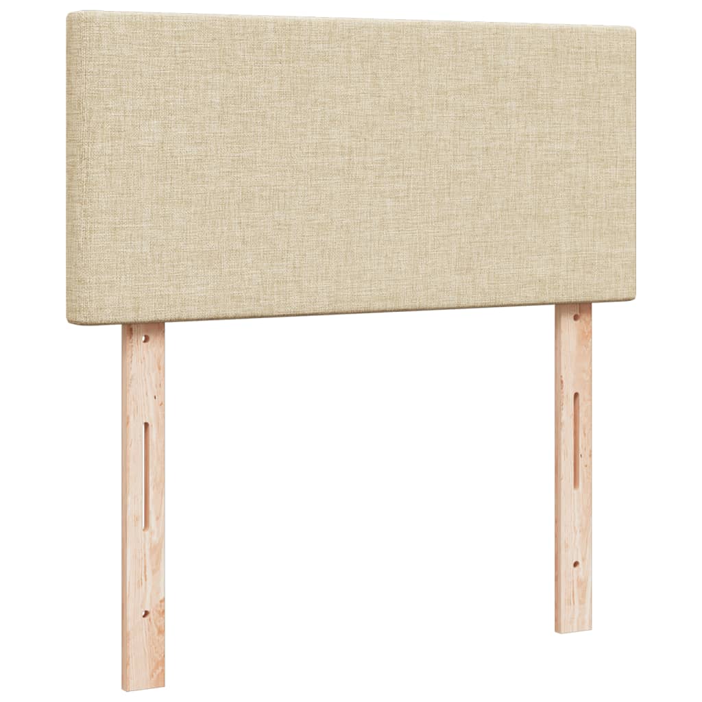 Boxspringbett Mit Matratze Stoff Creme