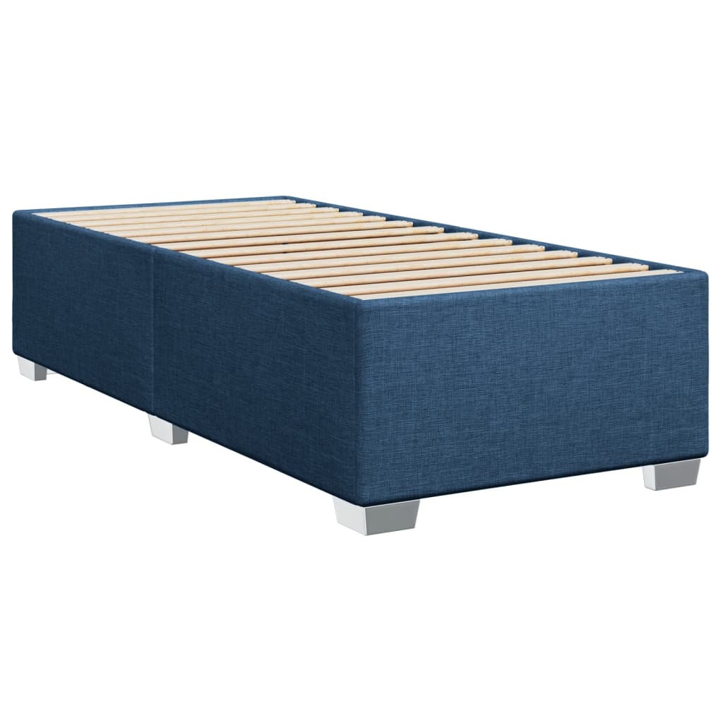 Boxspringbett Mit Matratze Stoff Blau