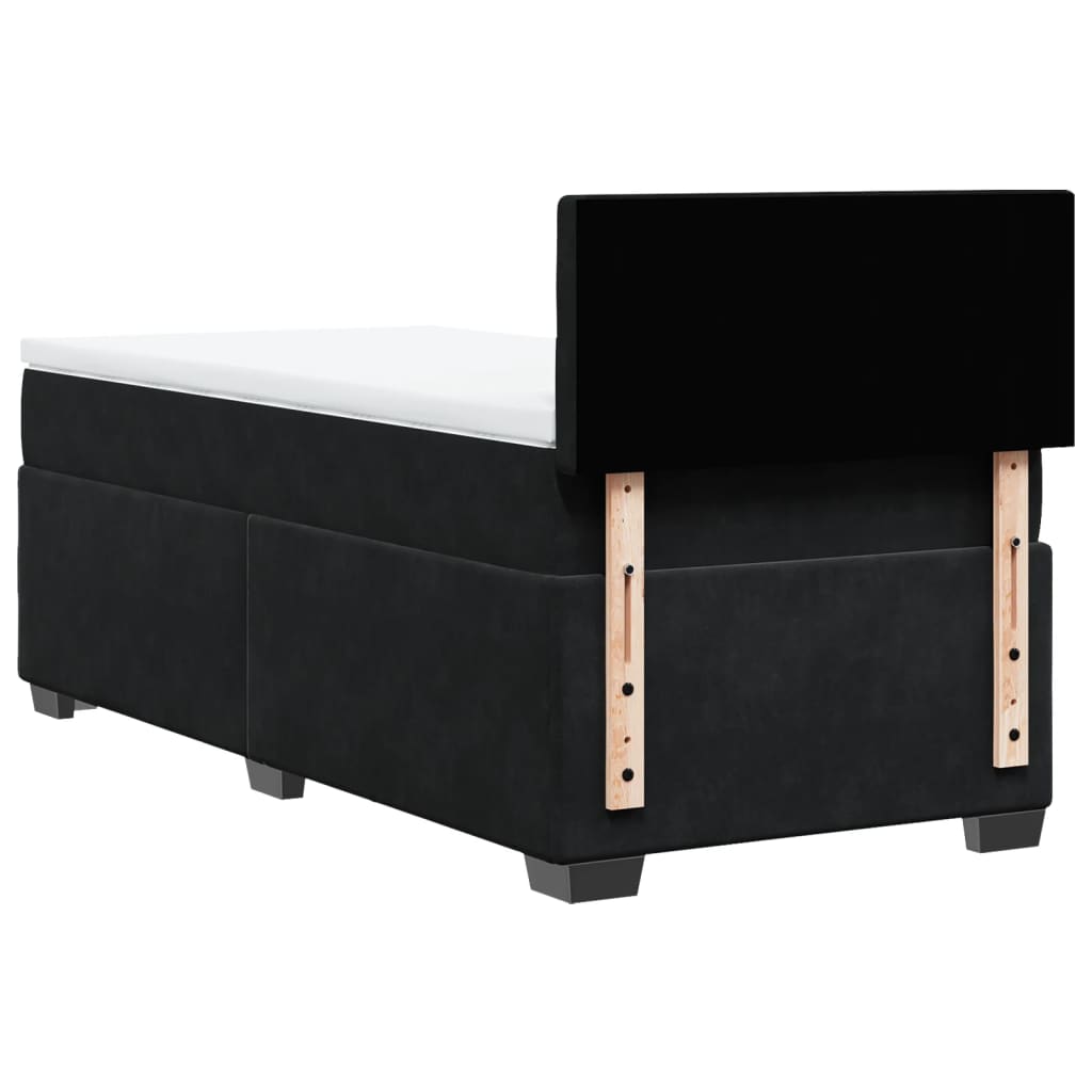 Boxspringbett Mit Matratze Samt Schwarz