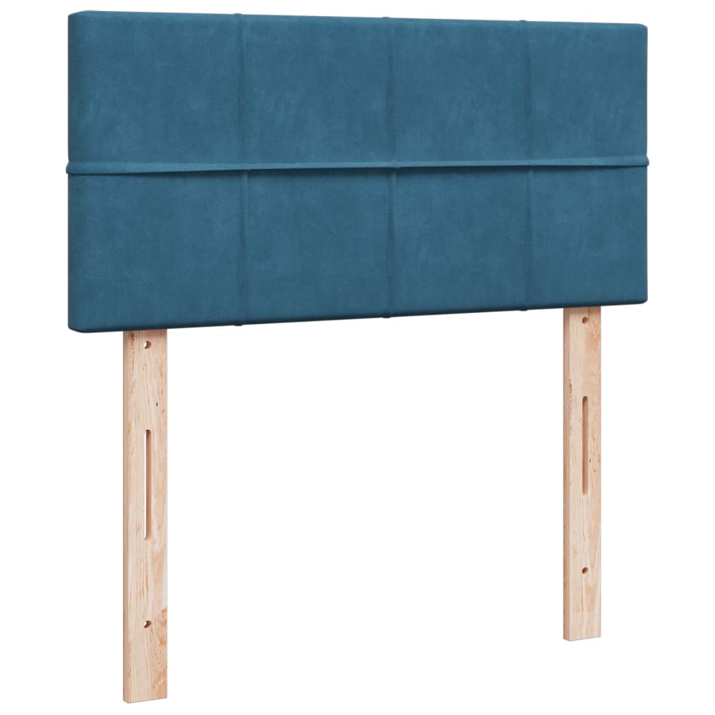 Boxspringbett Mit Matratze Samt Blau