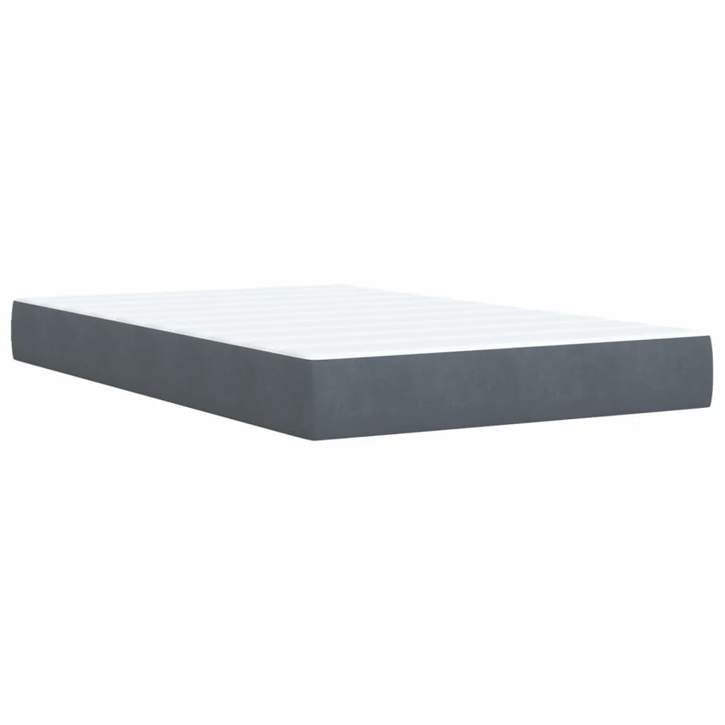 Boxspringbett Mit Matratze Samt Dunkelgrau