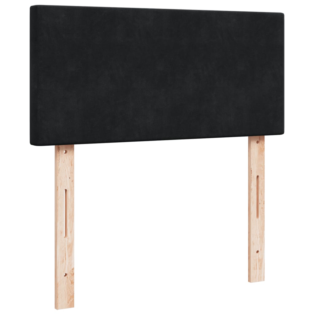 Boxspringbett Mit Matratze Schwarz Samt