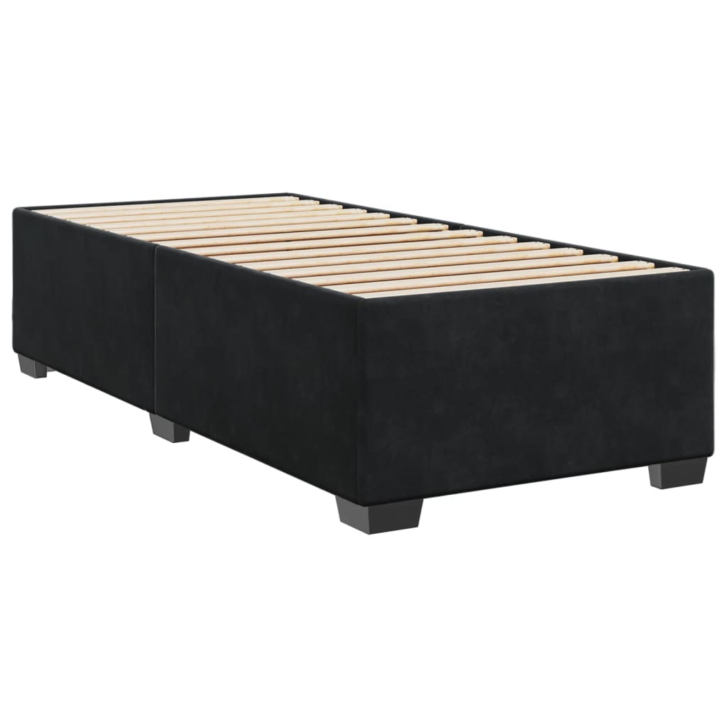Boxspringbett Mit Matratze Schwarz Samt