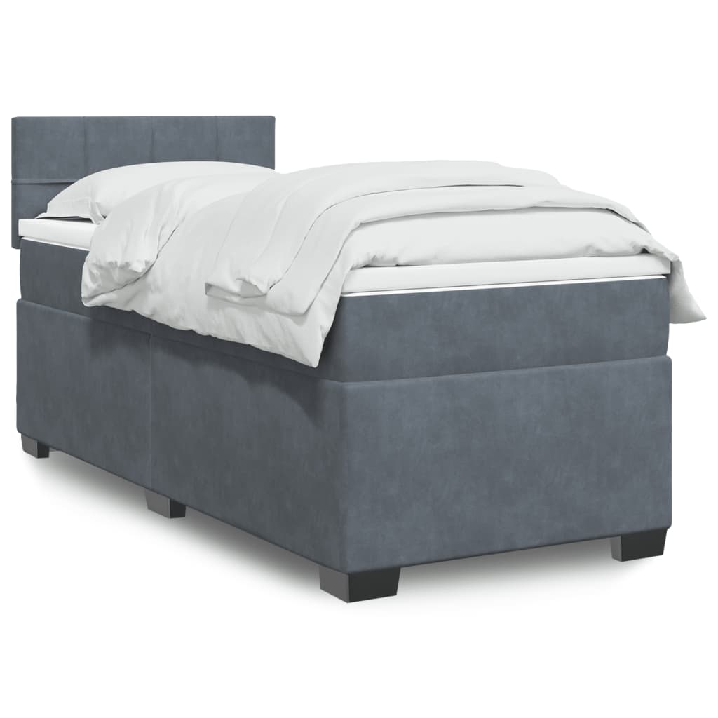 Boxspringbett Mit Matratze Schwarz Samt