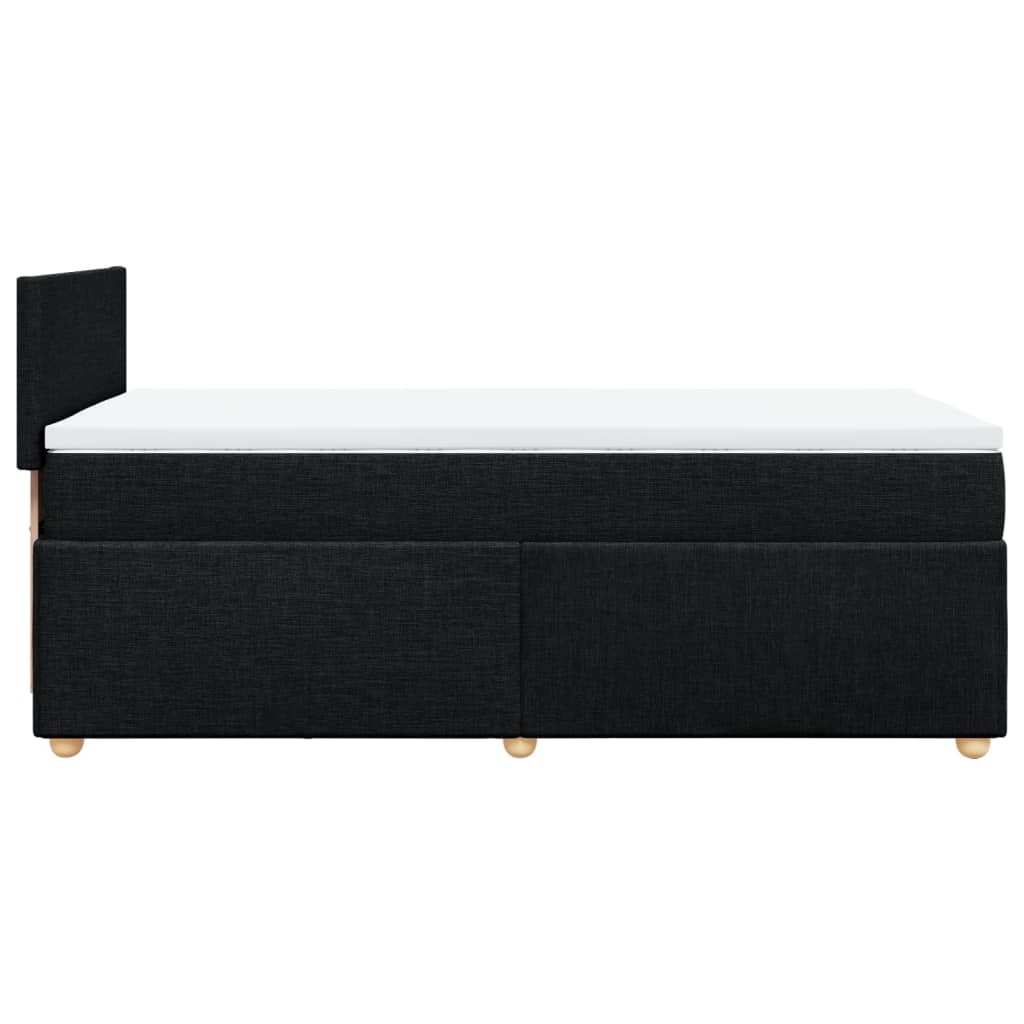 Boxspringbett Mit Matratze Stoff Schwarz