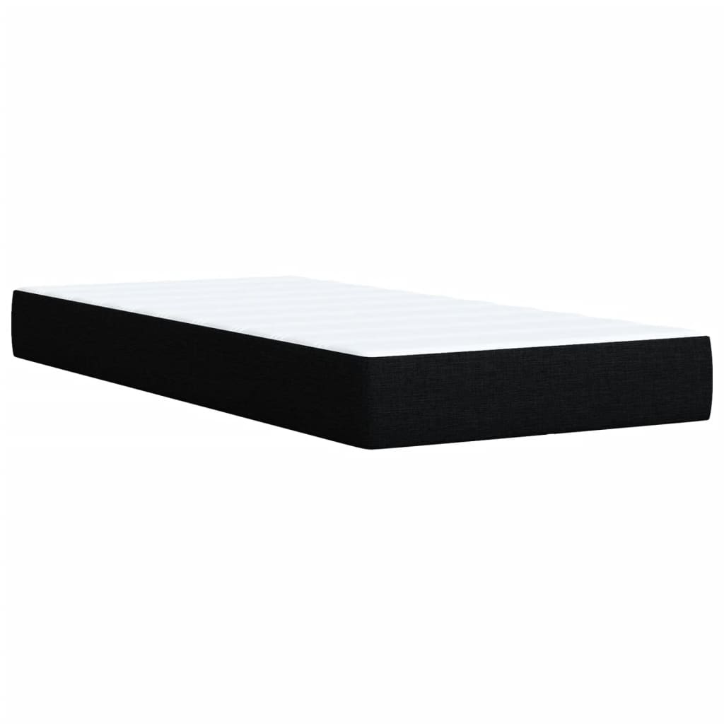 Boxspringbett Mit Matratze Stoff Schwarz