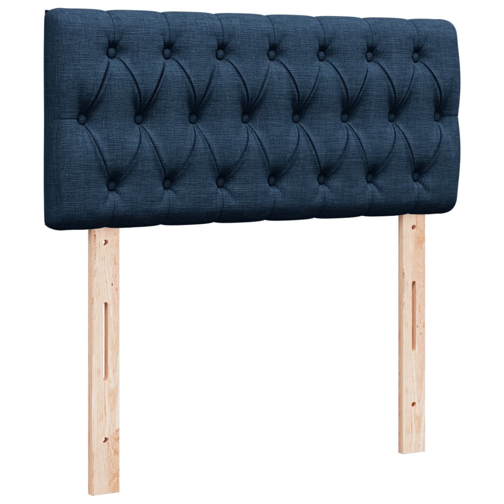 Boxspringbett Mit Matratze Stoff Blau