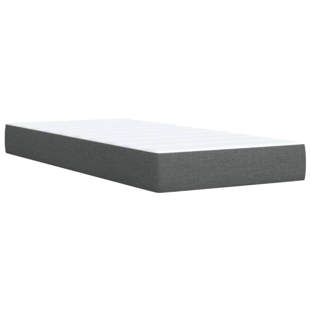 Boxspringbett Mit Matratze Stoff Dunkelgrau
