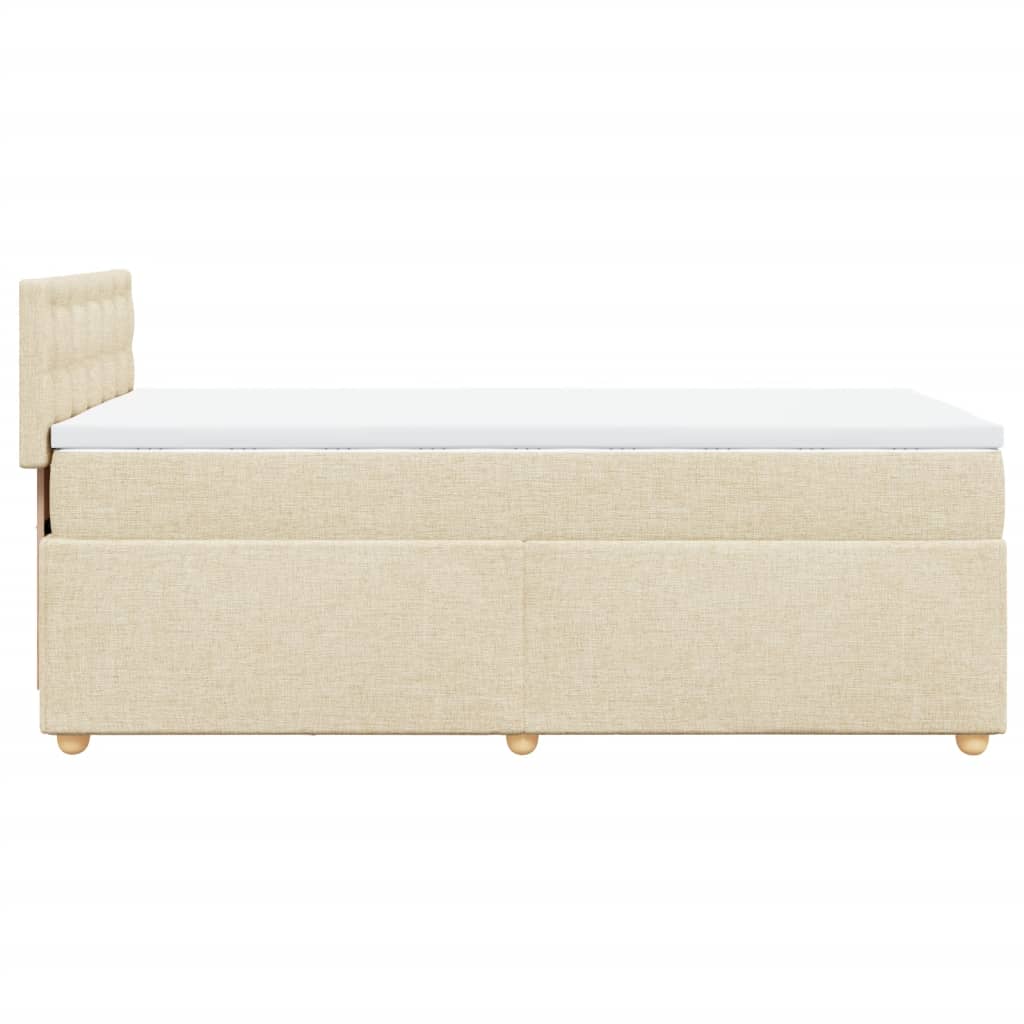 Boxspringbett Mit Matratze Stoff Creme