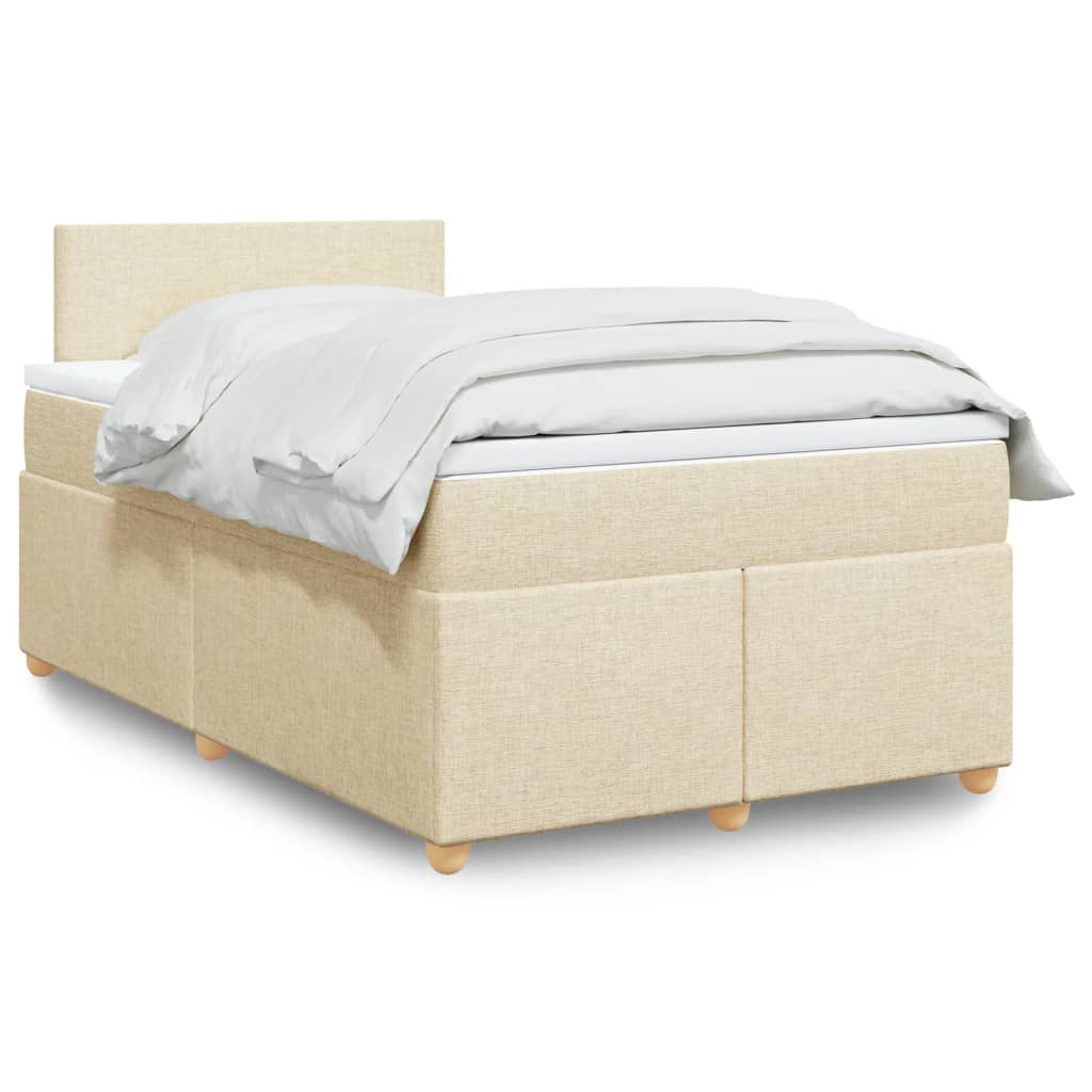 Boxspringbett Mit Matratze Stoff Creme