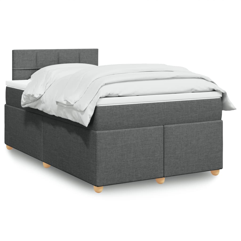 Boxspringbett Mit Matratze Stoff Dunkelgrau