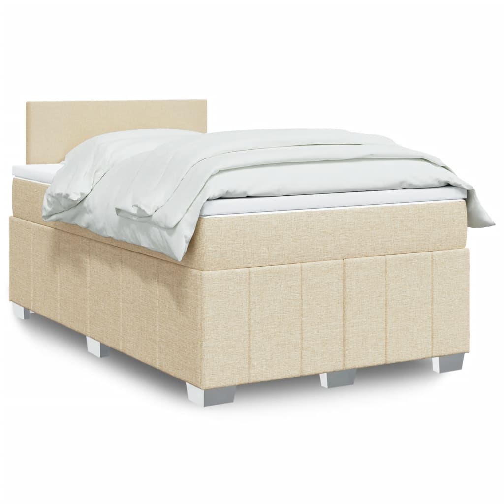 Boxspringbett Mit Matratze Stoff Creme