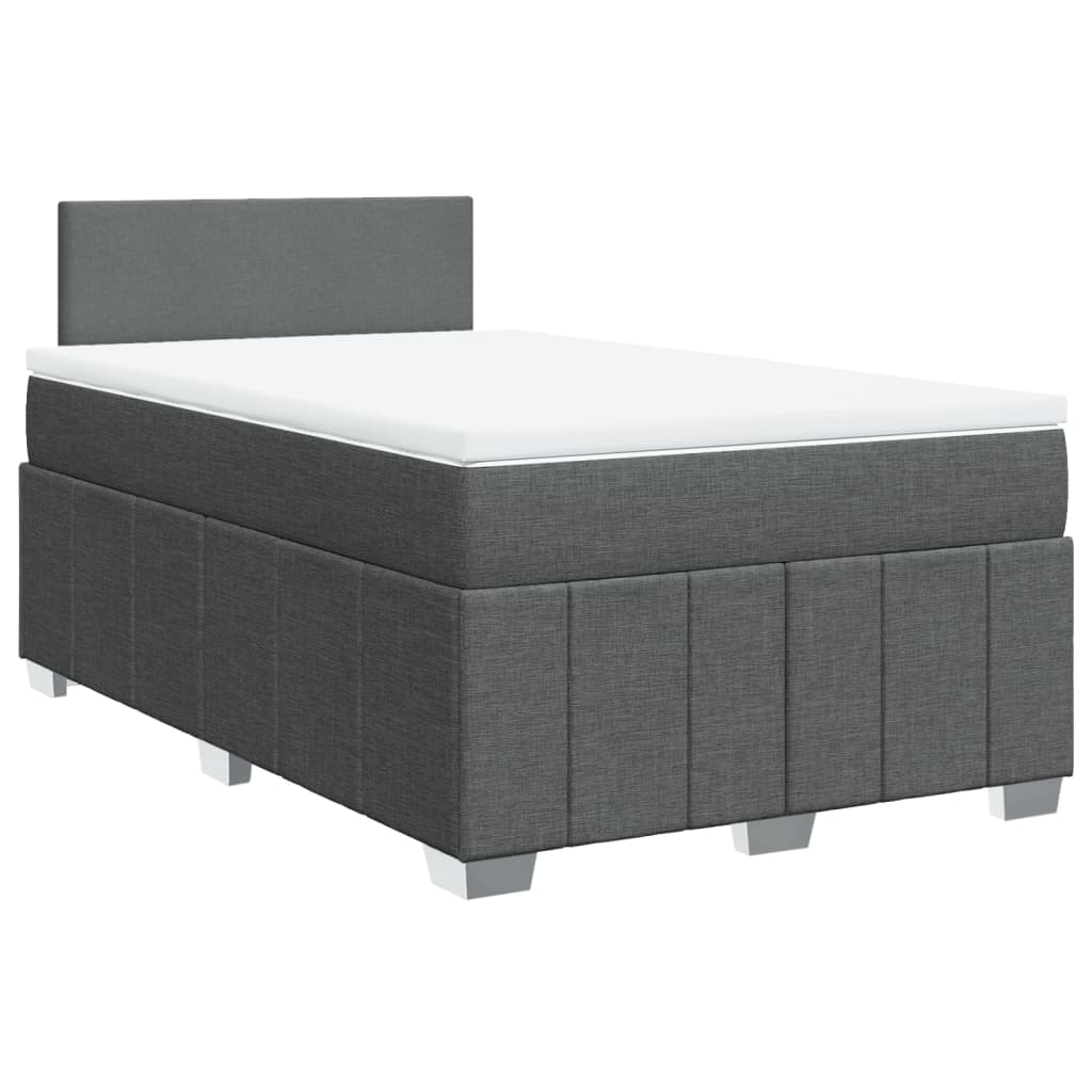 Boxspringbett Mit Matratze Stoff Dunkelgrau