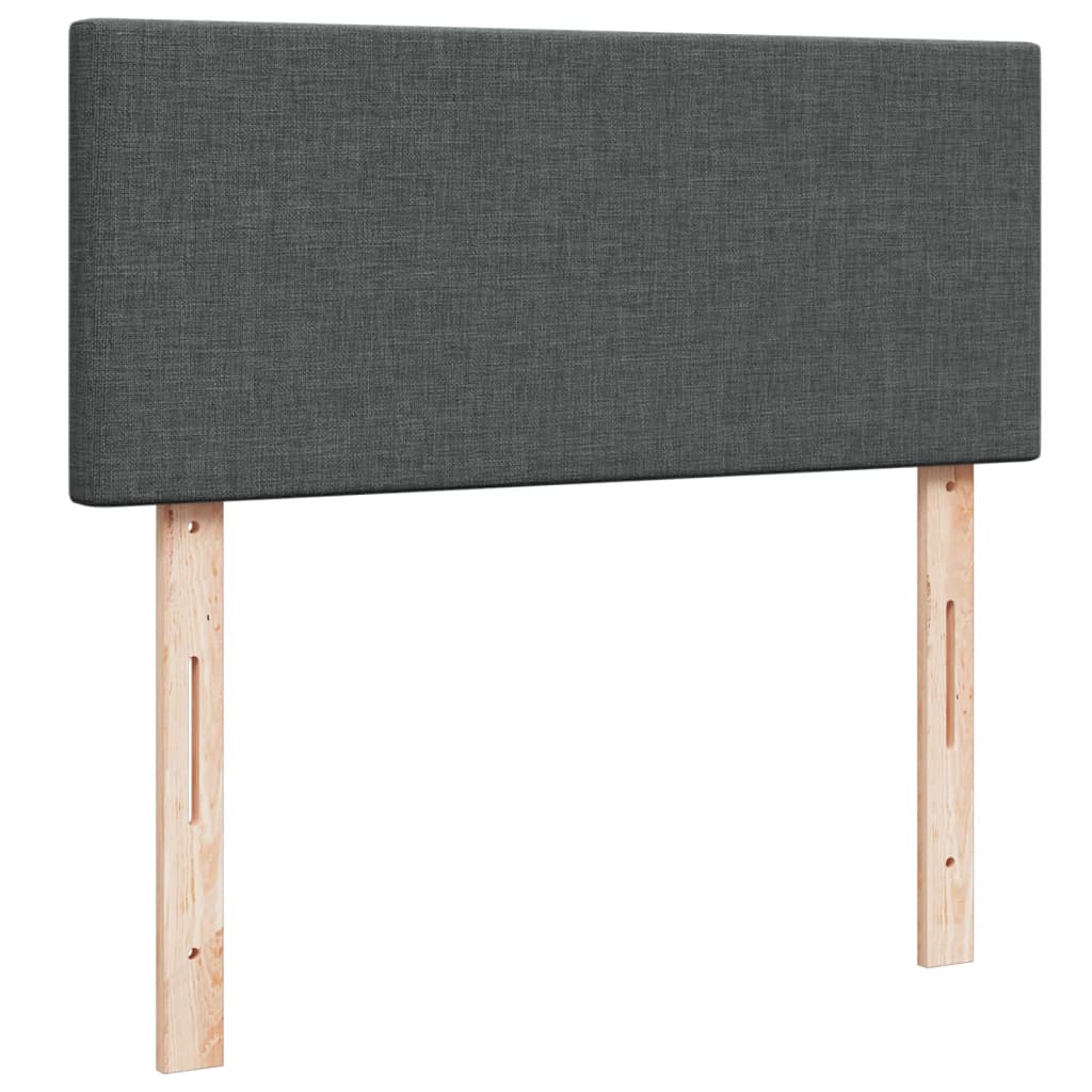 Boxspringbett Mit Matratze Stoff Dunkelgrau