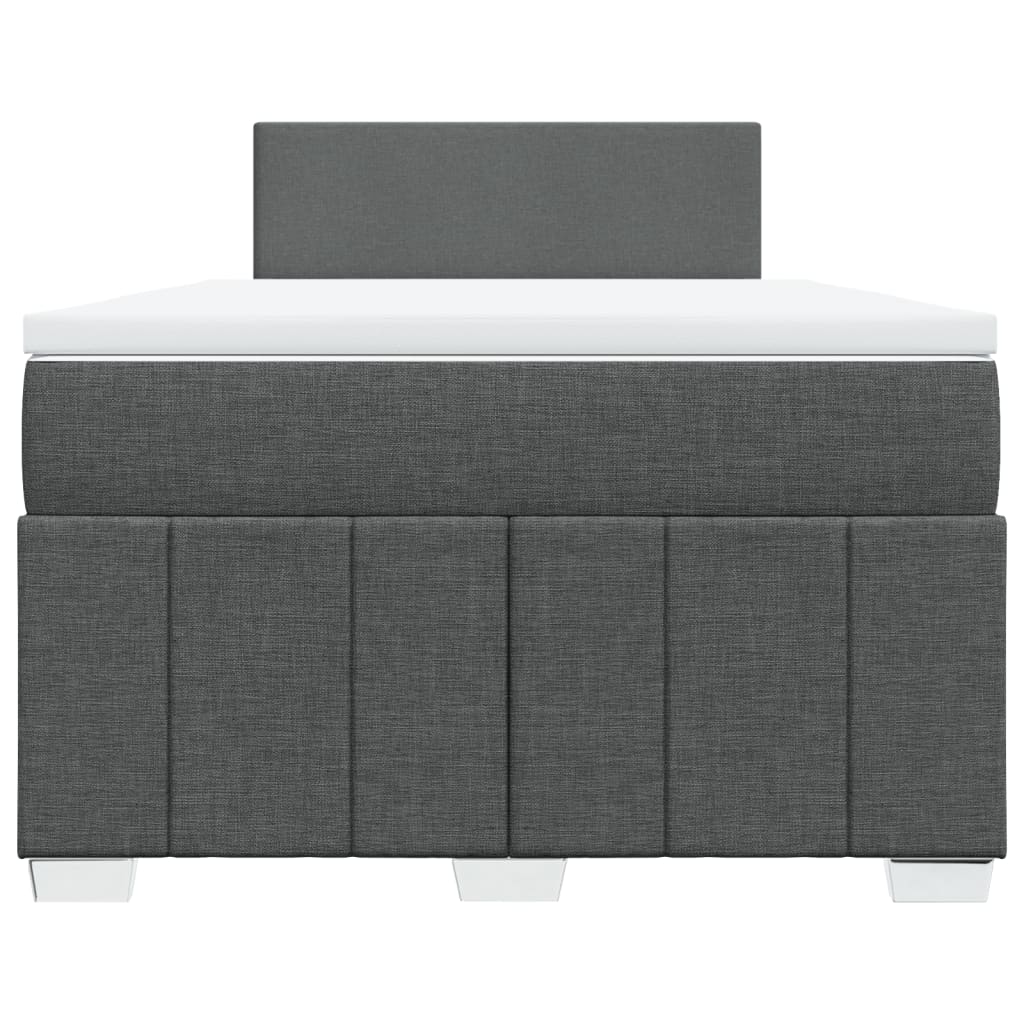 Boxspringbett Mit Matratze Stoff Dunkelgrau