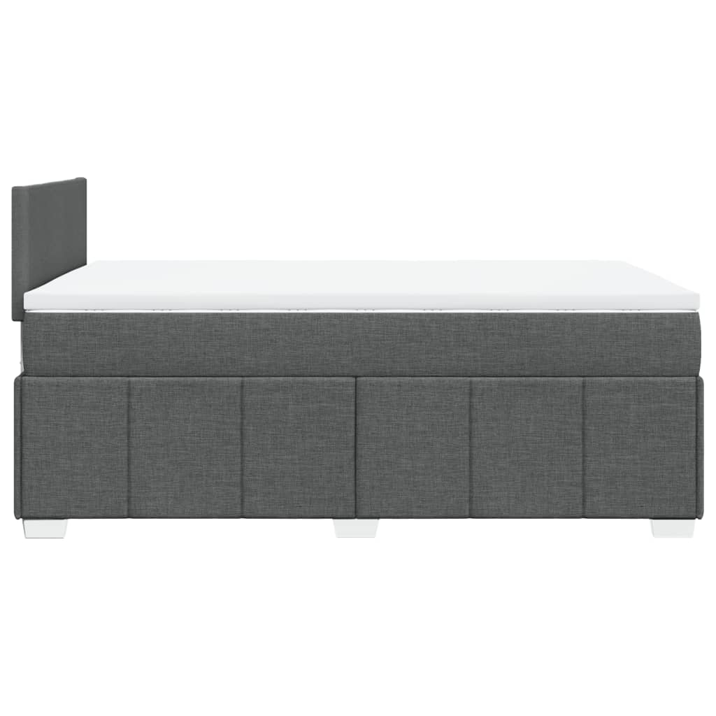 Boxspringbett Mit Matratze Stoff Dunkelgrau