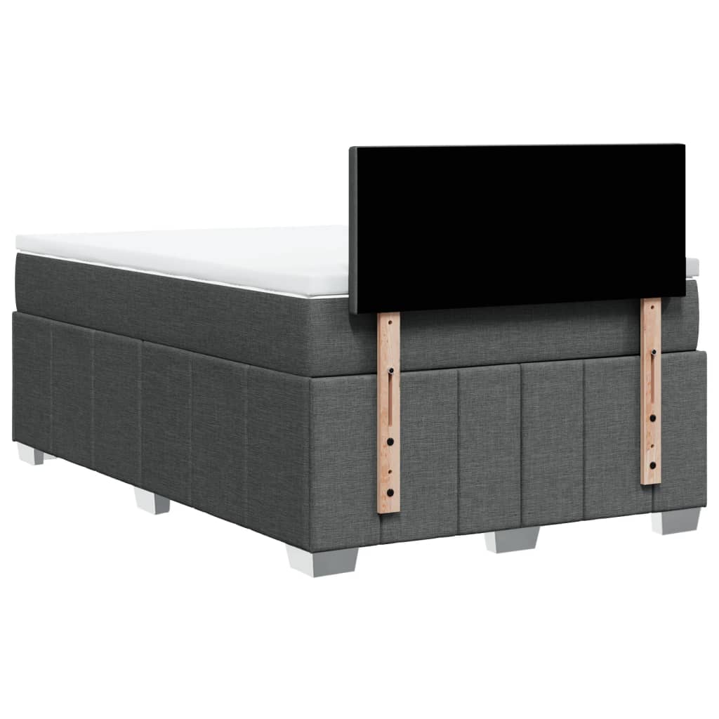 Boxspringbett Mit Matratze Stoff Dunkelgrau