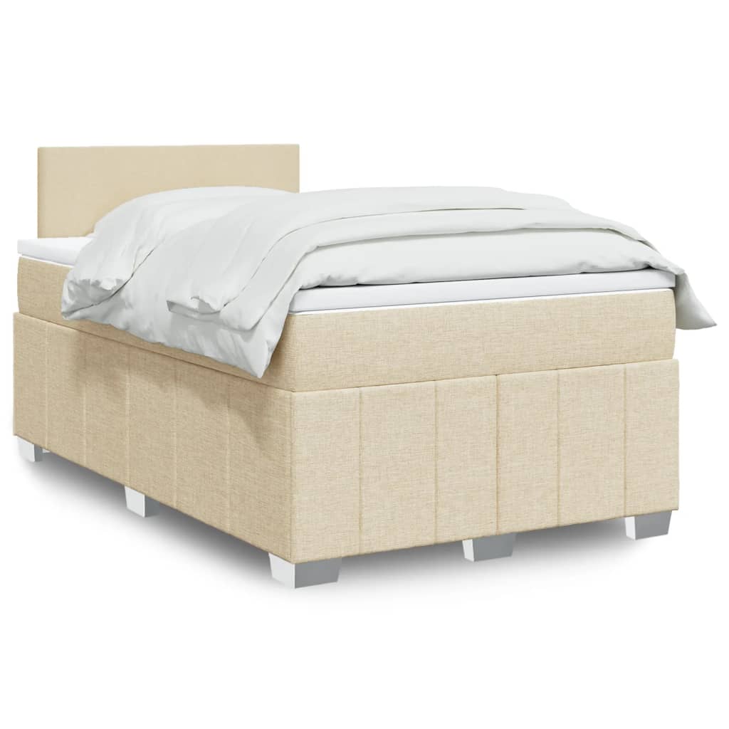 Boxspringbett Mit Matratze Stoff Creme