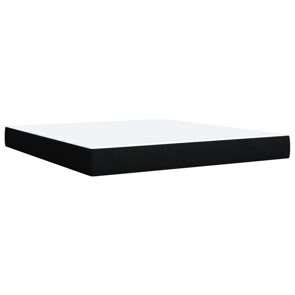 Boxspringbett Mit Matratze Stoff Schwarz