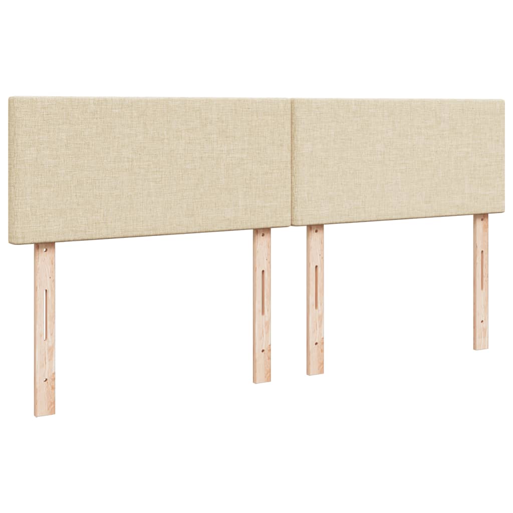 Boxspringbett Mit Matratze Stoff Creme