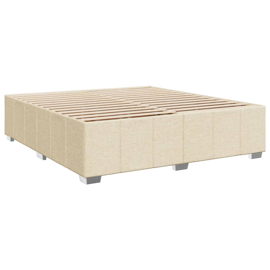 Boxspringbett Mit Matratze Stoff Creme