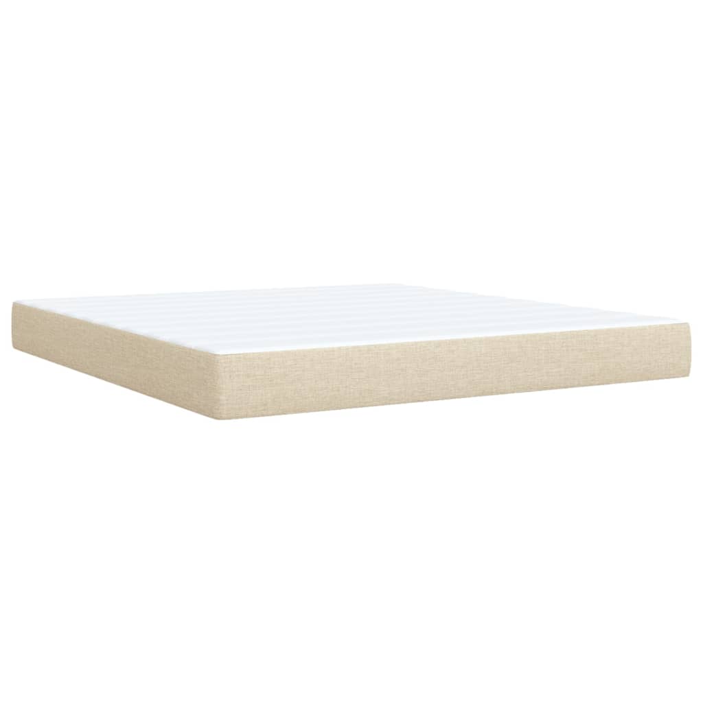 Boxspringbett Mit Matratze Stoff Creme