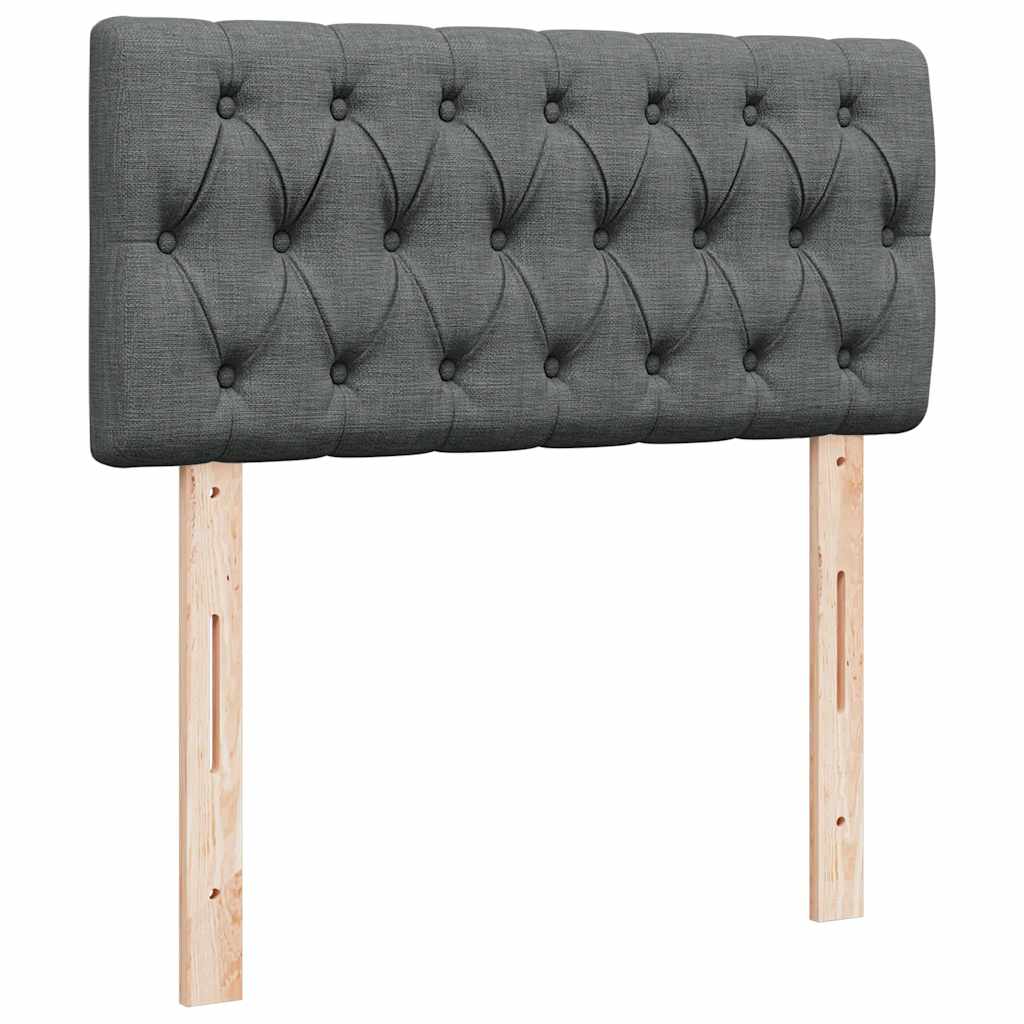 Boxspringbett Mit Matratze Stoff Dunkelgrau