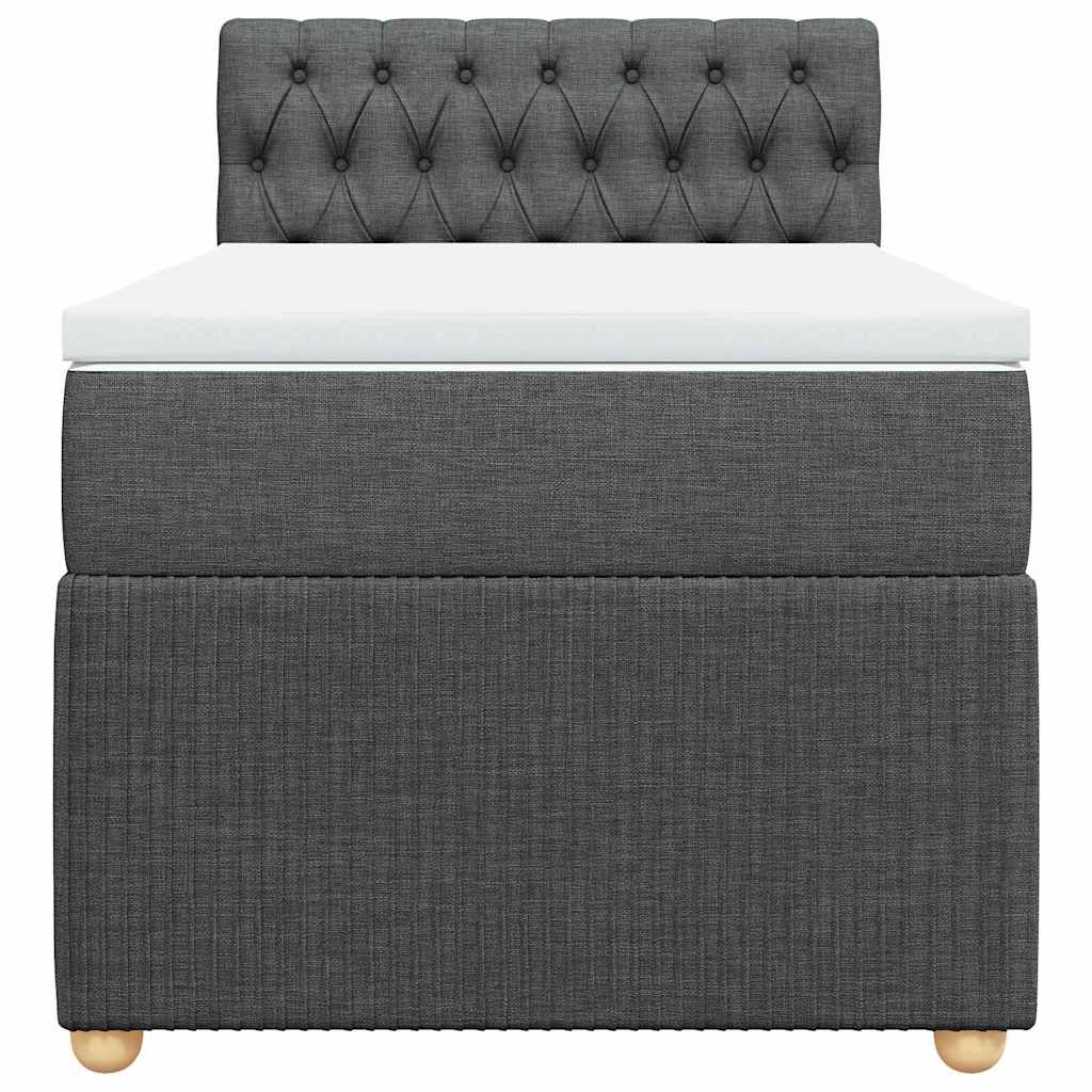 Boxspringbett Mit Matratze Stoff Dunkelgrau
