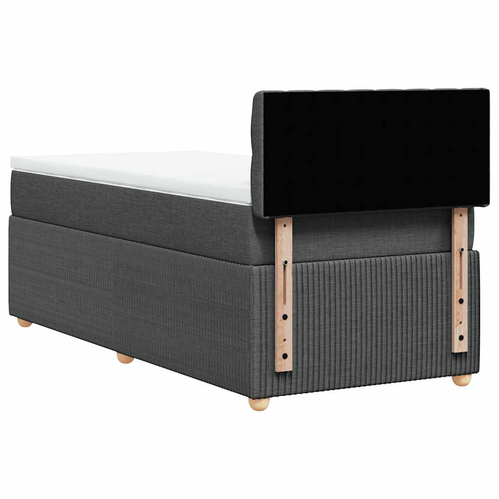 Boxspringbett Mit Matratze Stoff Dunkelgrau
