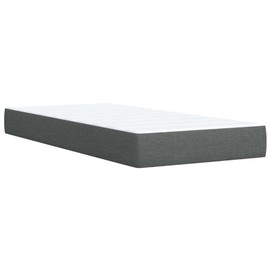 Boxspringbett Mit Matratze Stoff Dunkelgrau