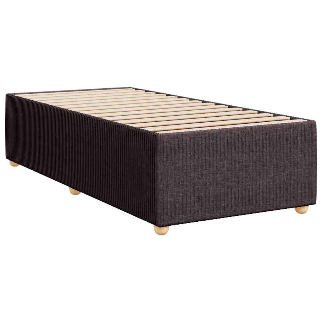 Boxspringbett Mit Matratze Stoff Dunkelbraun