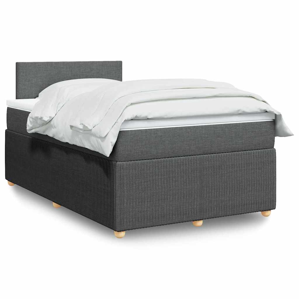 Boxspringbett Mit Matratze Stoff Dunkelgrau
