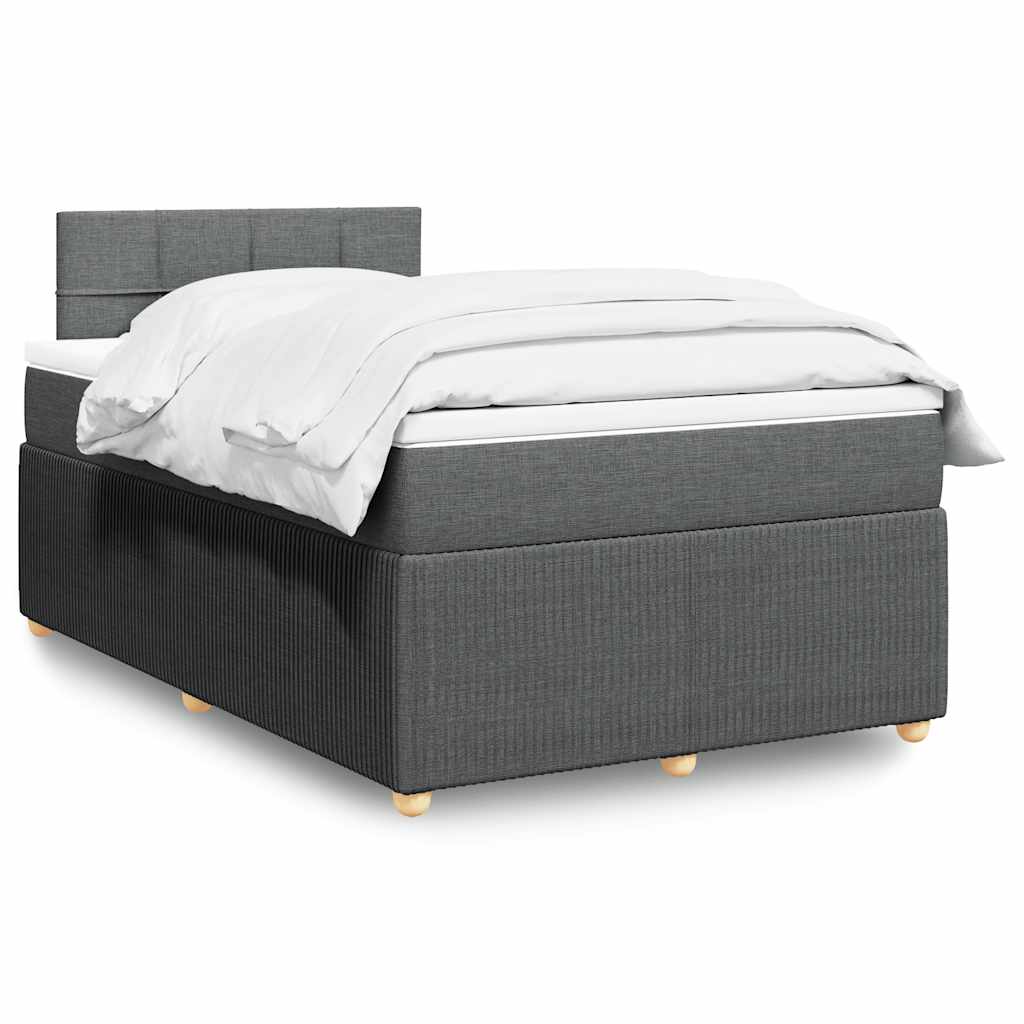 Boxspringbett Mit Matratze Stoff Dunkelgrau